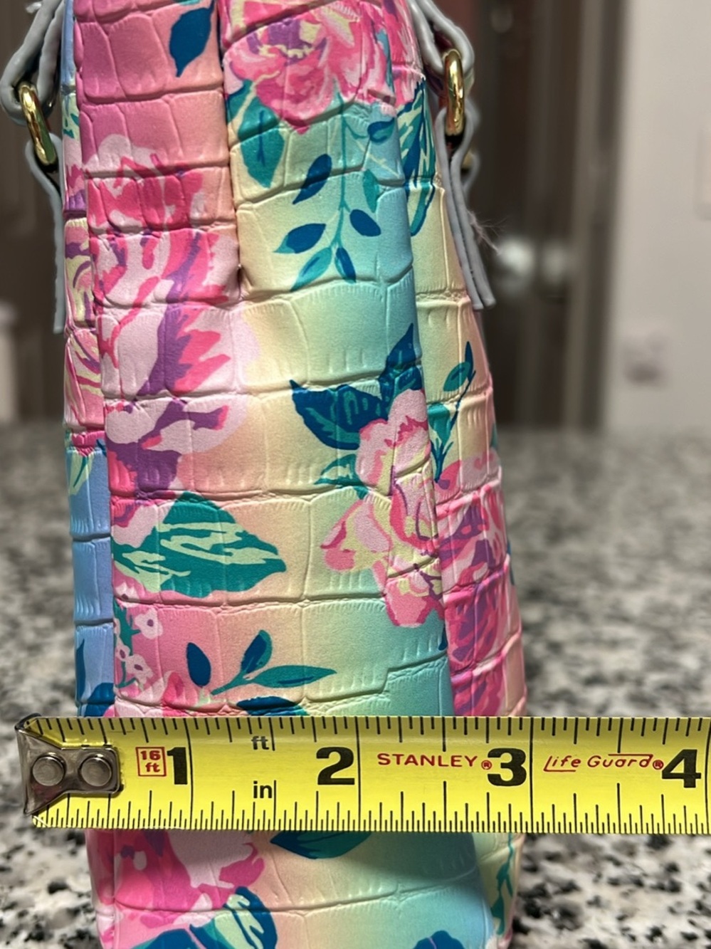 Betsey Johnson Floral Croc Crossbody Bag/Purse - Picture 14 of 16